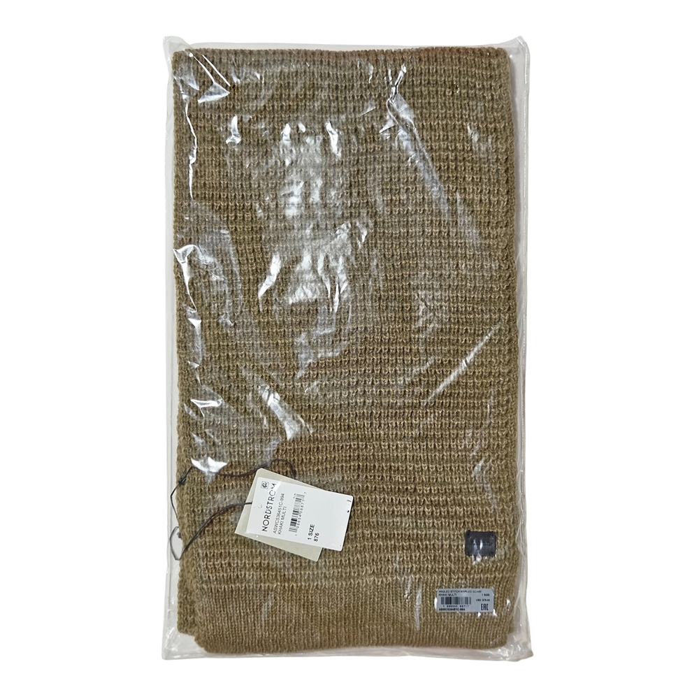 All Saints Marled Knit Scarf Khaki Multi Wool Blend Outdoor Streetwear Winter